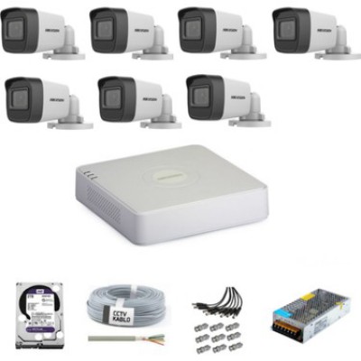 7 Kameralı Haıkon Hd 3mp Kamera Güvenlik Sistemi