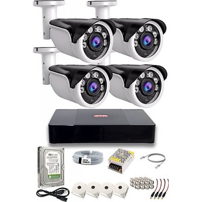 4 Kameralı 2 MP 48 Led AHD Kamera Sistemi