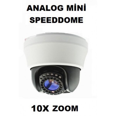 Analog Mini Speed Dome Kamera İçmekan 700 TVL,10X
