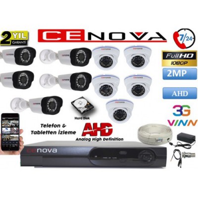 Cenova 2mp 10 Kameralı Set Uygun Fiyat