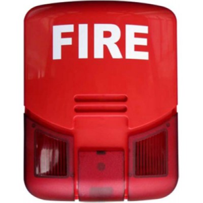 Dış Ortam Flaşörlü Yangın Alarm Sireni (24V)