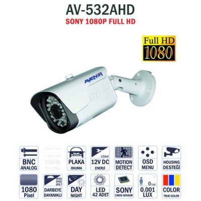Avenir Av-532ahd - Sony Full Hd 1080p Kamera