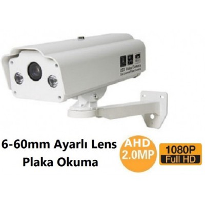 2.0 M.Pixel 6-60mm Lens AHD Plaka Okuma Kamerası