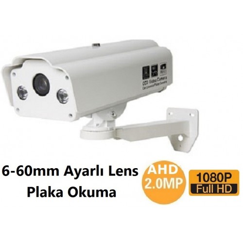 2.0 M.Pixel 6-60mm Lens Ahd Plaka Okuma Kamerası