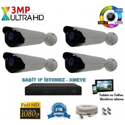 Yeni Ahd 3.0 Mp Ultrahd Uzay Kasa Kamera Sistemi