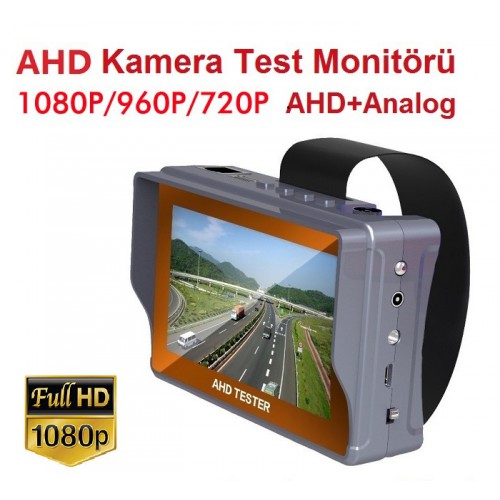4.3" İNÇ AHD CCTV Kamera Test Monitörü FULL HD 1080P