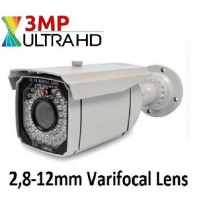 3 MP 63 LED 2,8-12mm Varifocal Ahd Güvenlik Kamerası