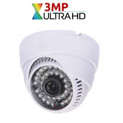 3 Mp Ahd Full Hd Dome Kamera, 3,6mm