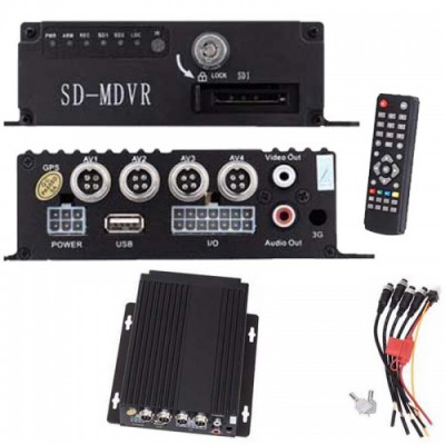 4 Kanal SD Kart Girişli Mobil Dvr (128 Gb Destekli)