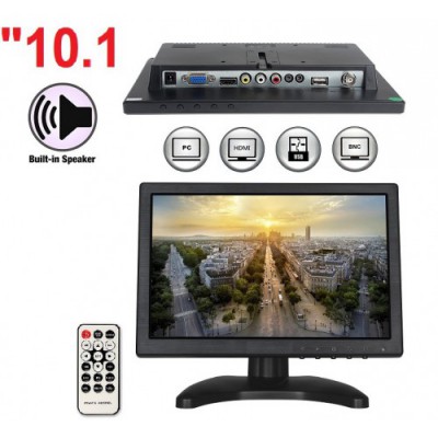 10.1" inç HD LED CCTV Monitör BNC VGA AV HDMI Video Girişli
