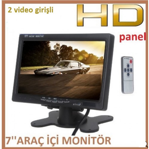 7'' İnç Renkli Tft Hd Araç Monitörü Sıfır