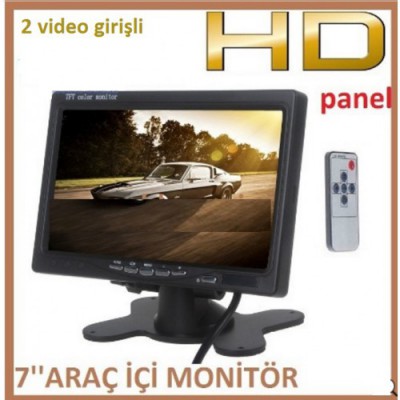 7'' İnç Renkli TFT HD Araç Monitörü Sıfır