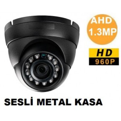 Yeni 1.3 Mpixel Ahd Metal Kasa Mini Dome Araç Kamerası Sesli