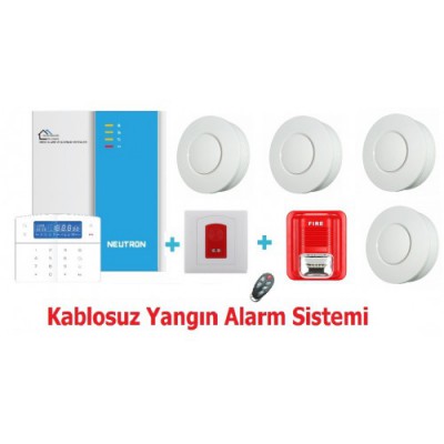 Kablosuz Yangın Alarm İhbar Sistemi - Hazır Ful Sistem