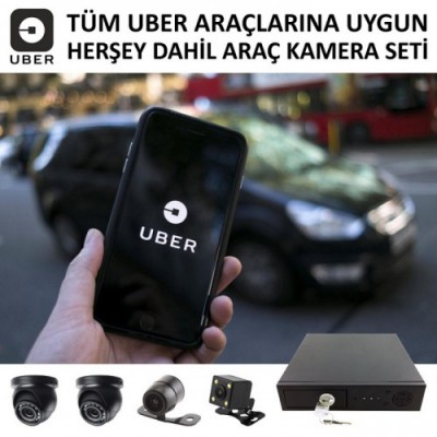 UBER Araçlarına Uygun Herşey Dahil Araç Kamera Seti