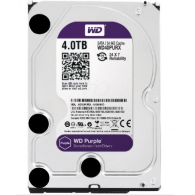 4 TB WD PURPLE SATA3 HDD 64MB 7x24 Harddisk